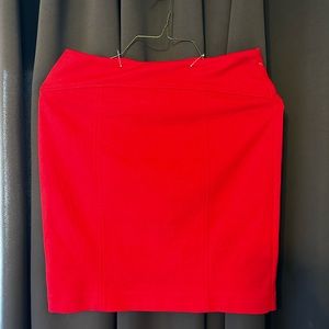 Michael Kors Red Pencil Skirt